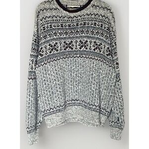 Vintage 90s Men's Knit Shenandoah‎ Sweater Size Large USA Made Nordic Grandpa